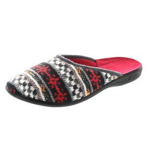 SC Home Collection 105 Black/Gray/Red Womens slippers 37 NEW